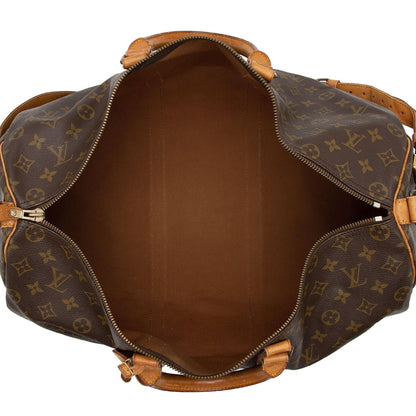 Louis Vuitton Vintage Monogram Canvas Keepall Bandouliere 50 Duffle Bag Makersluxe