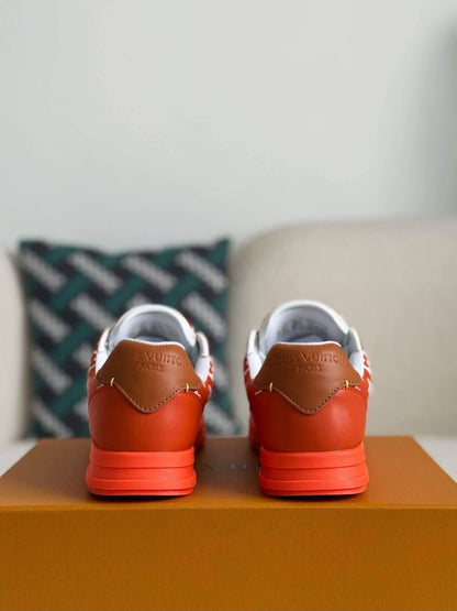 Orange L V Monogram ButterSoft Sneakers - Wolvess