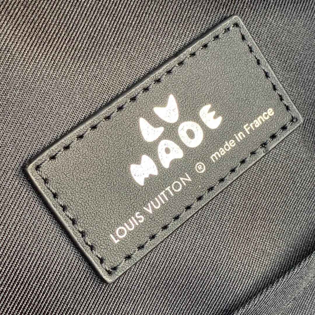 M45973 Nigo Multipocket backpack montsouris black Monogram Drip calfskin Men's bag