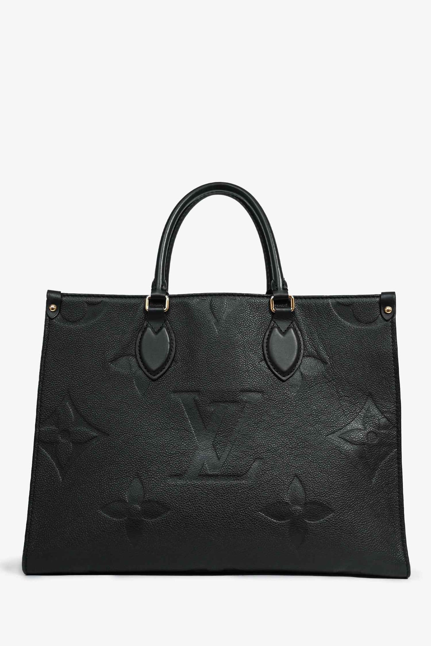 Wolvess Black Monogram Empreinte 'OnTheGo' MM Tote
