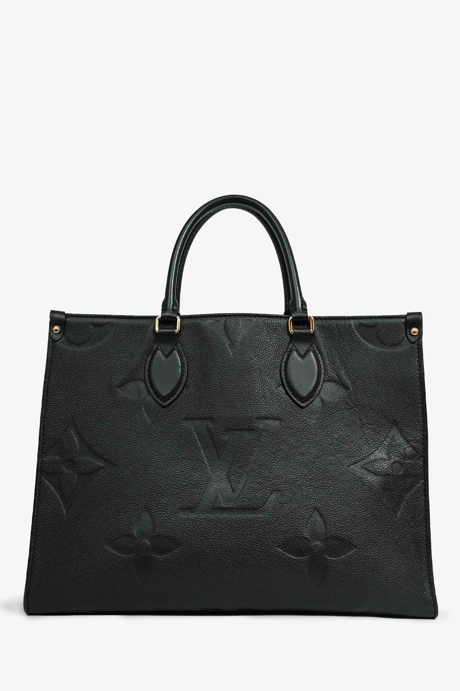 Wolvess Black Monogram Empreinte 'OnTheGo' MM Tote