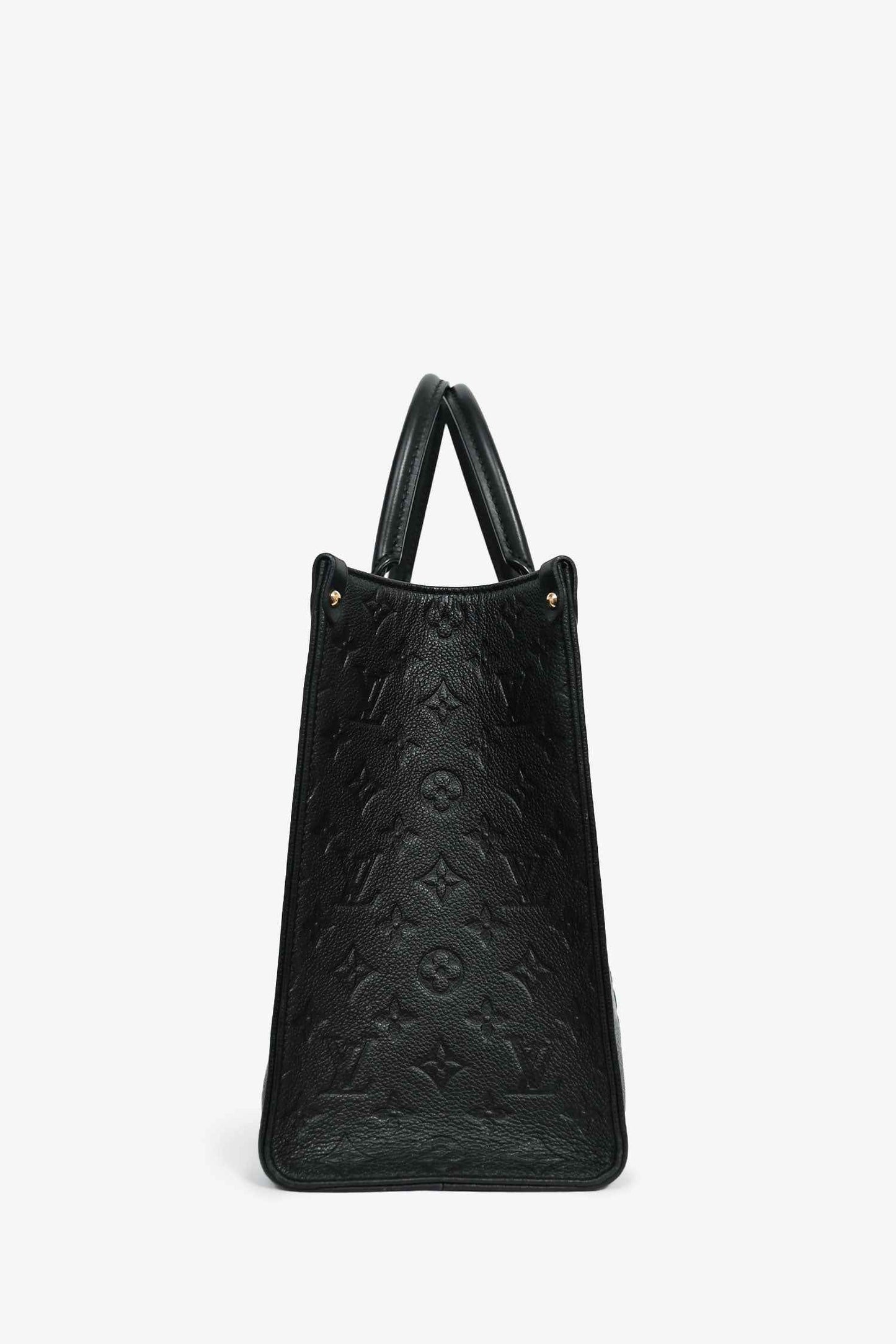 Wolvess Black Monogram Empreinte 'OnTheGo' MM Tote
