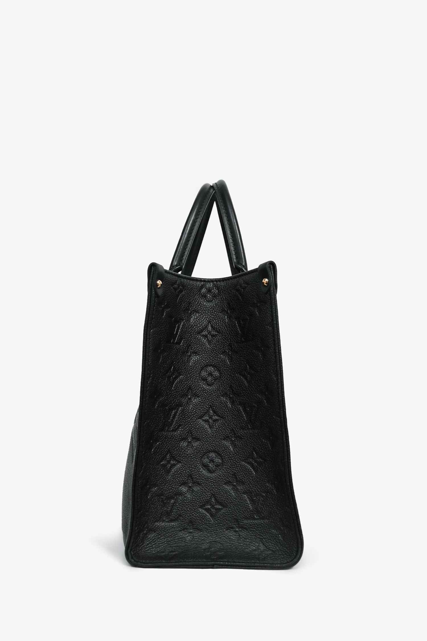 Wolvess Black Monogram Empreinte 'OnTheGo' MM Tote