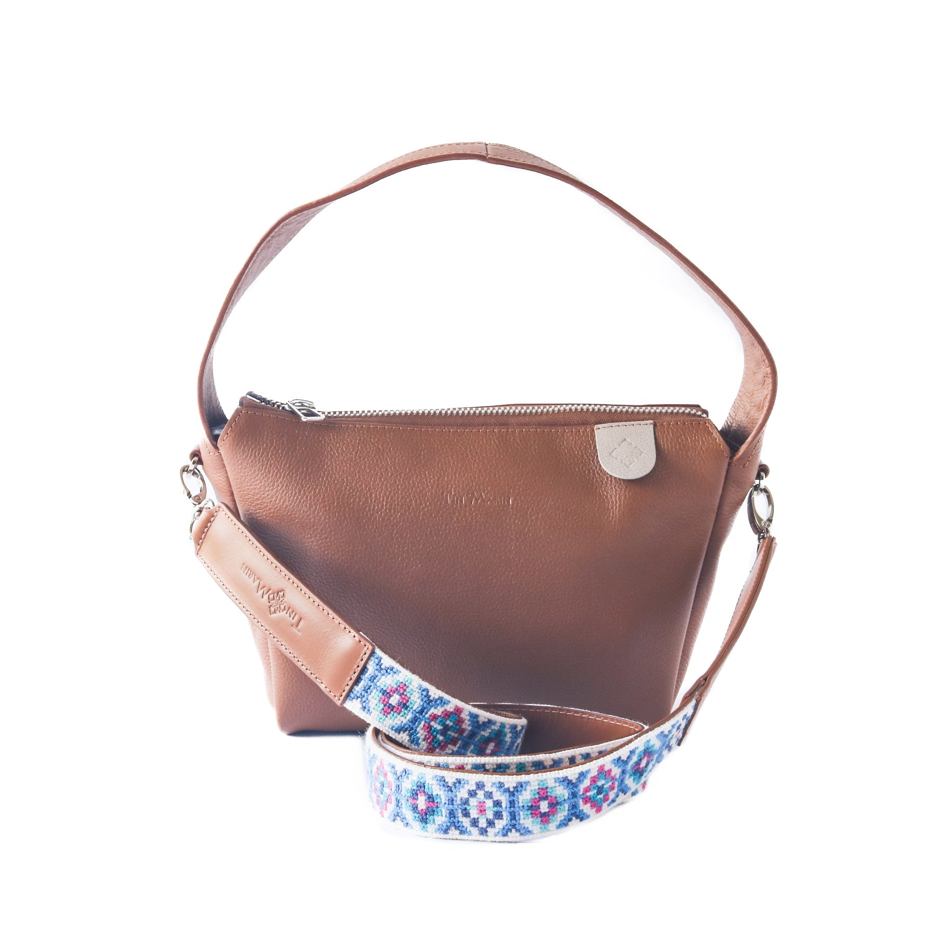 Maina Shoulder Leather Bag Tin Marin Brand