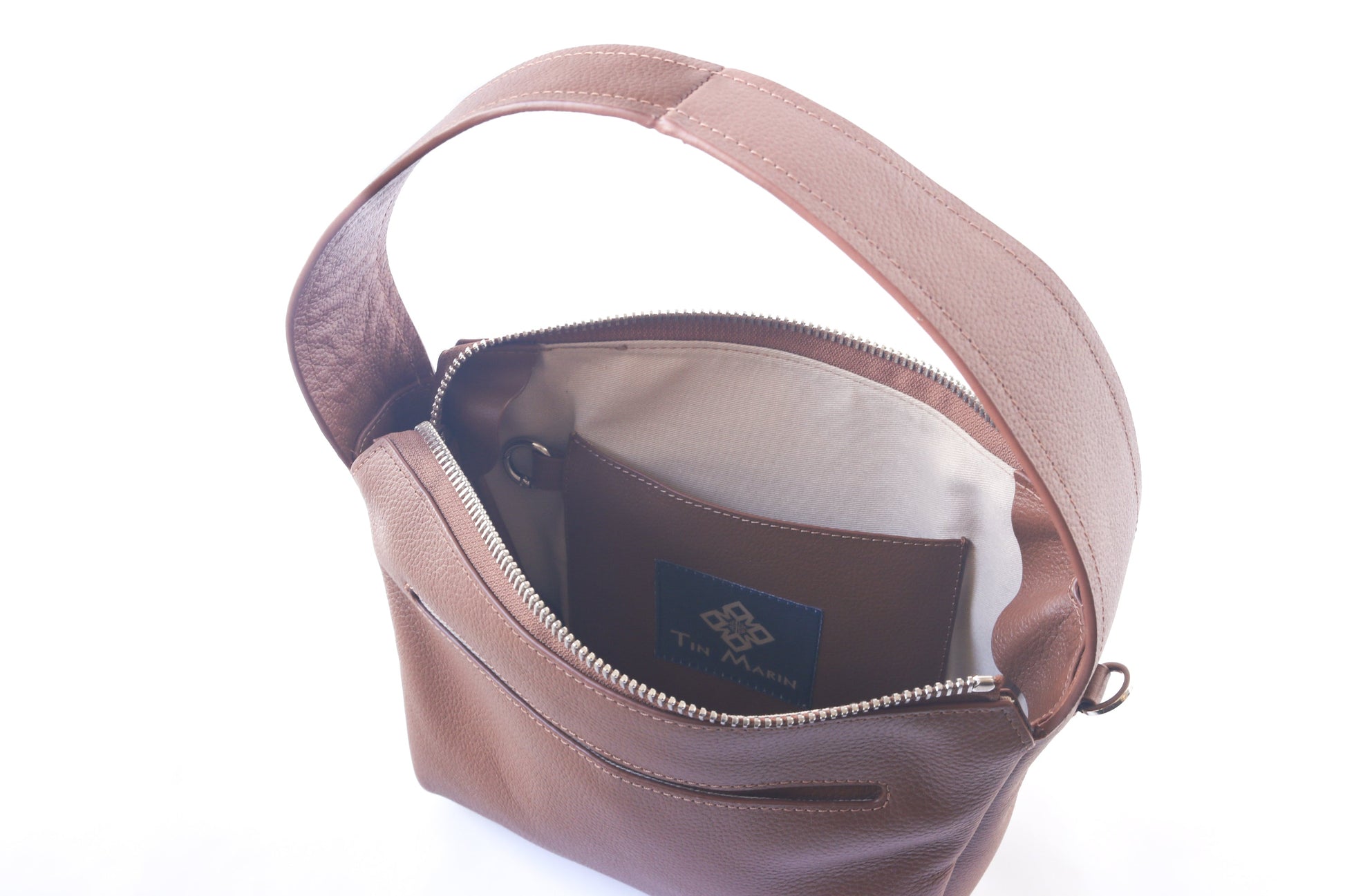 Maina Shoulder Leather Bag Tin Marin Brand