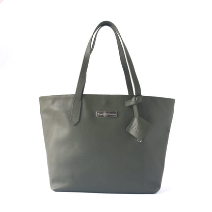 Martina Leather Tote Tin Marin Brand