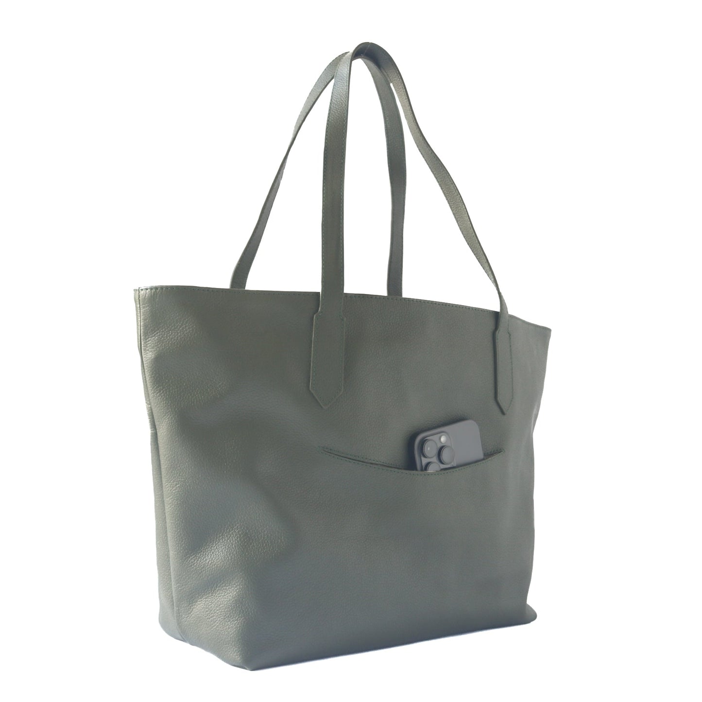 Martina Leather Tote Tin Marin Brand