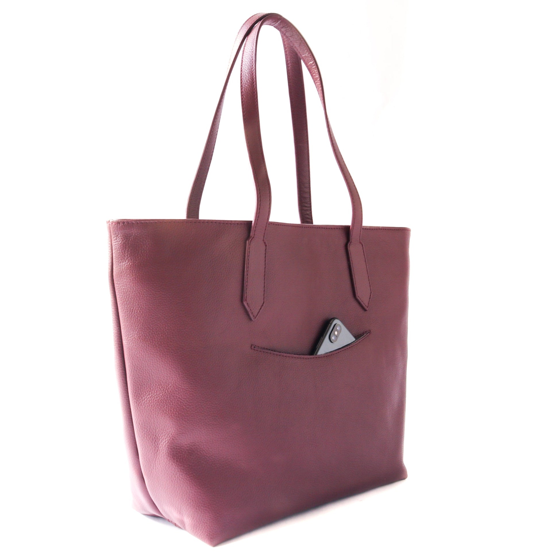 Martina Leather Tote Tin Marin Brand