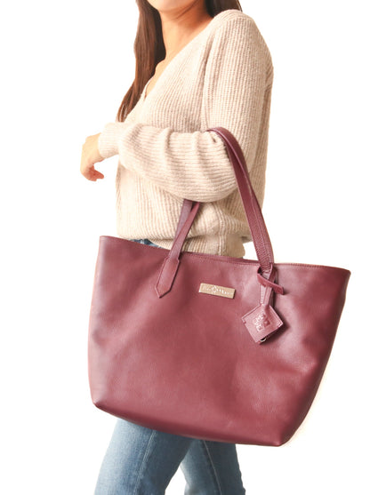 Martina Leather Tote Tin Marin Brand