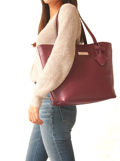 Martina Leather Tote Tin Marin Brand