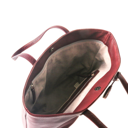 Martina Leather Tote Tin Marin Brand