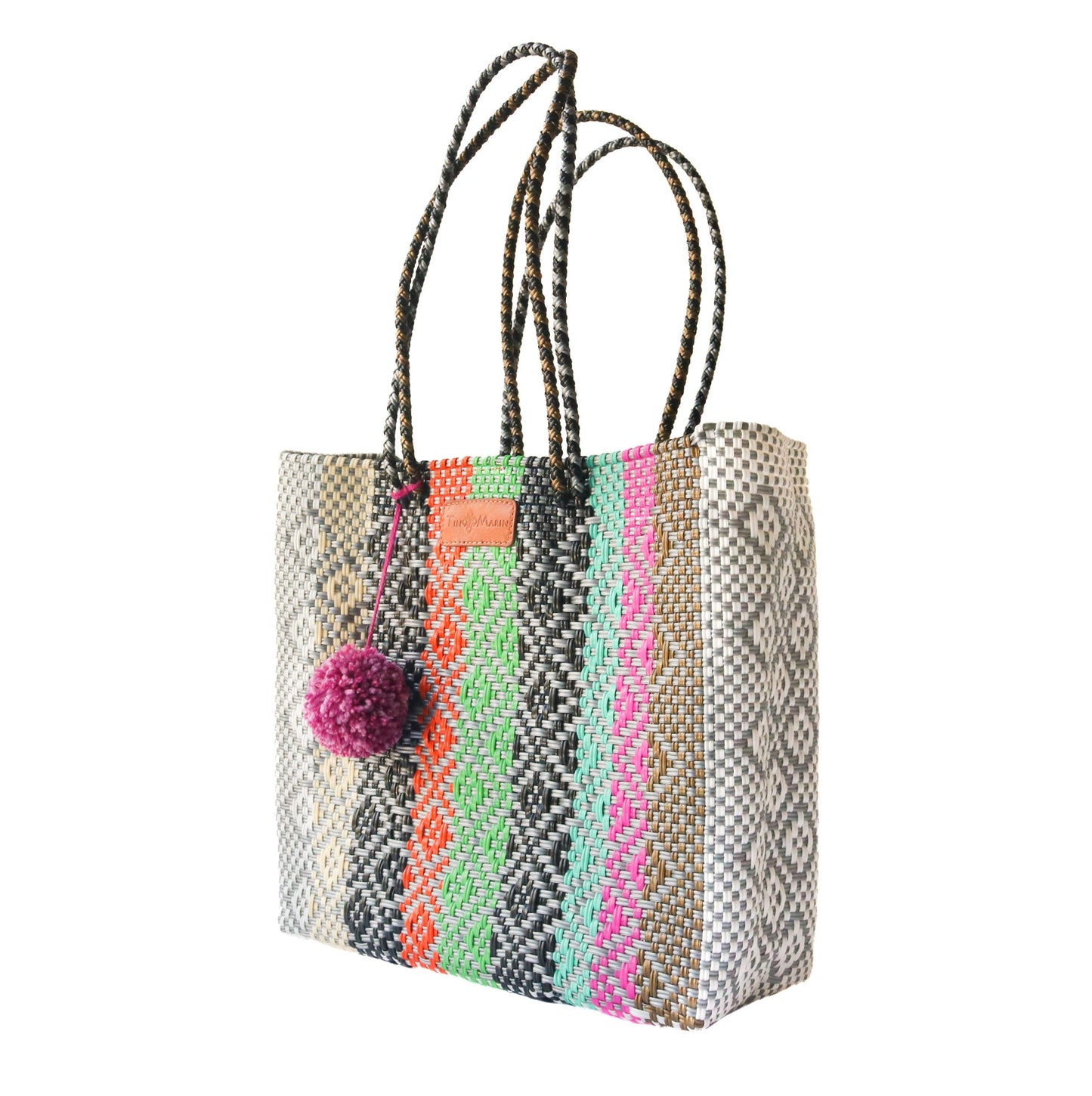 Maya Woven Tote Tin Marin Brand