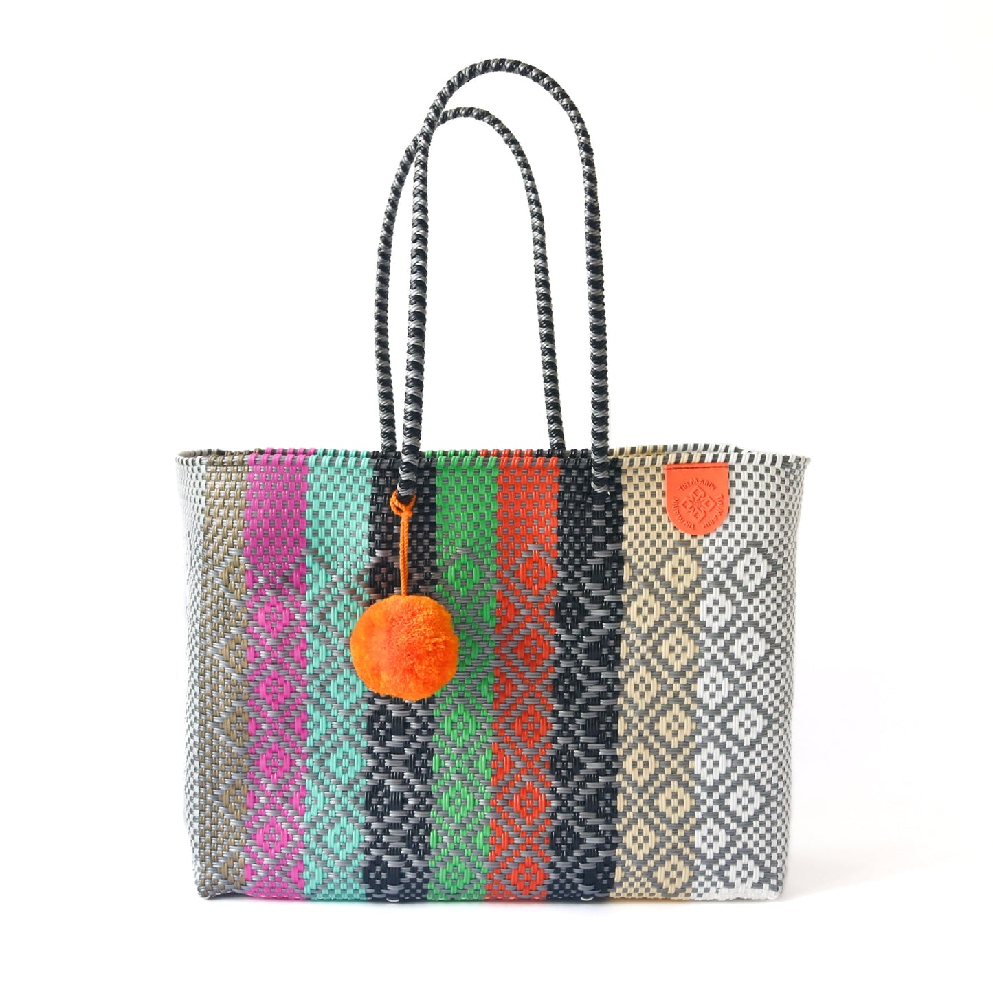 Maya Woven Super Tote Tin Marin Brand