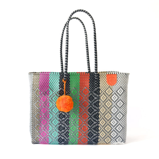 Maya Woven Super Tote Tin Marin Brand