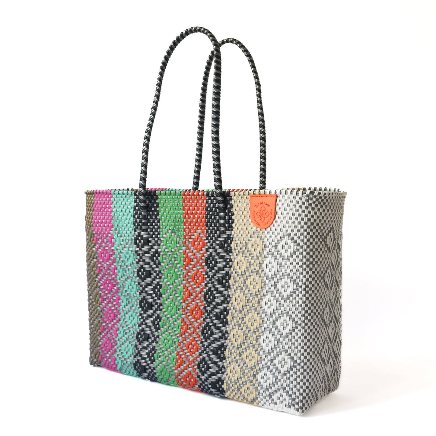 Maya Woven Super Tote Tin Marin Brand