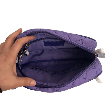 Alyssa Nylon Quilted Crossbody MiamiLeathers.com