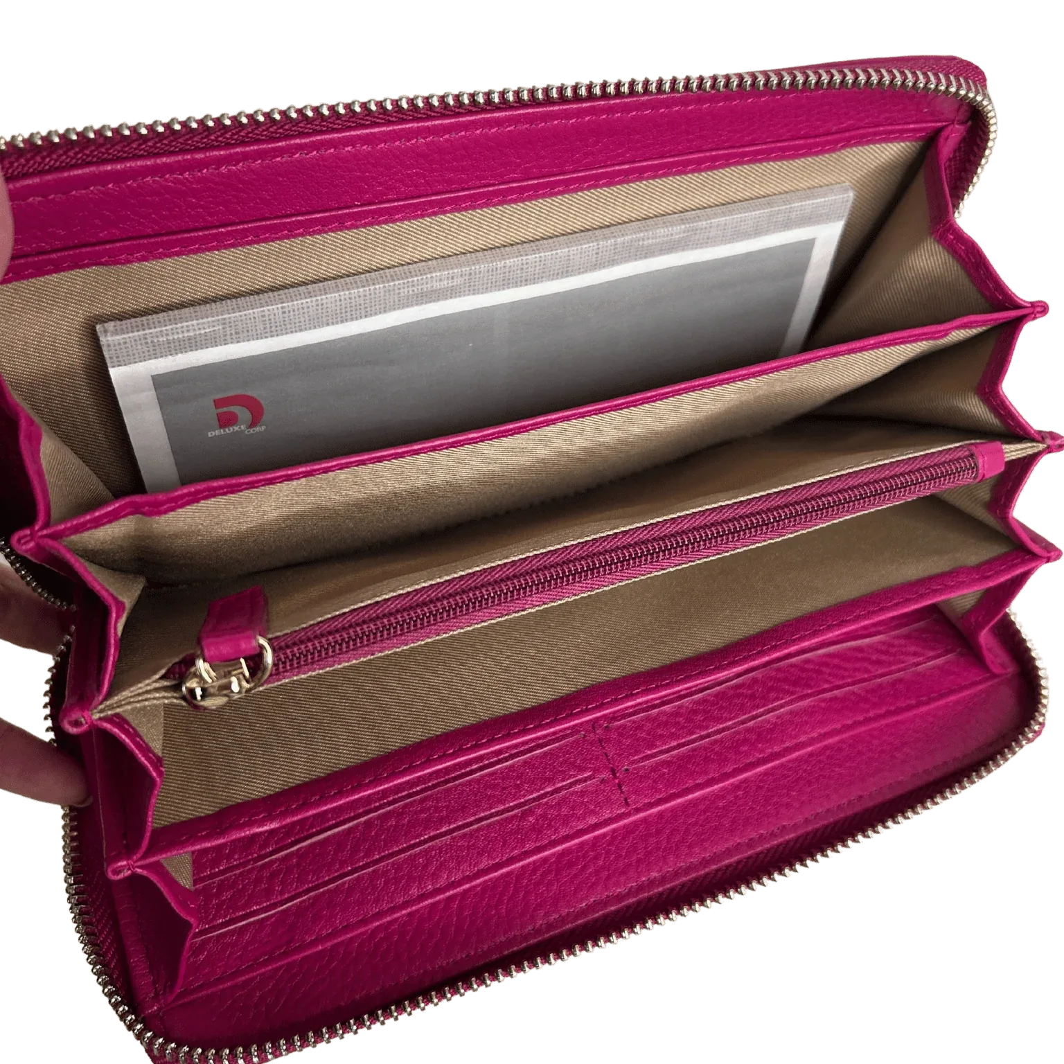 Sophia Zip-Around Leather Wallet – Travel & Everyday MiamiLeathers.com
