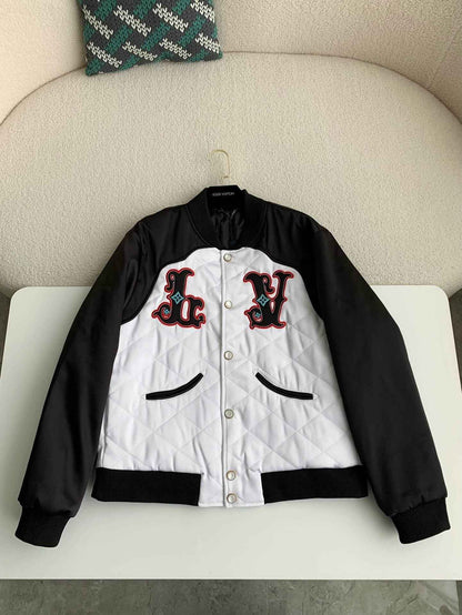 Monogram Quilted Varsity Bomber Jacket