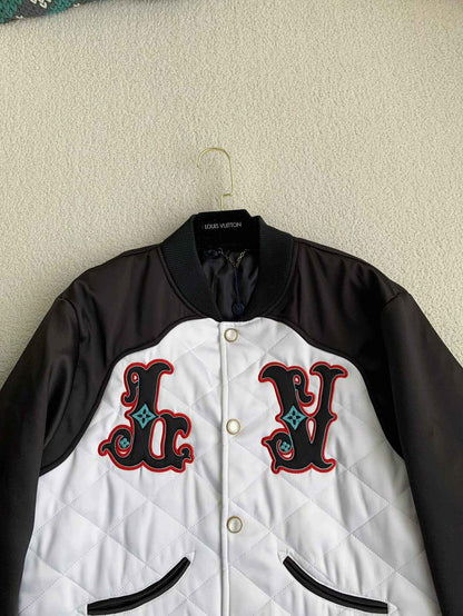 Monogram Quilted Varsity Bomber Jacket