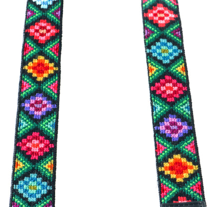 Mai Woven Bag Strap - Multi with Leather Tin Marin Brand