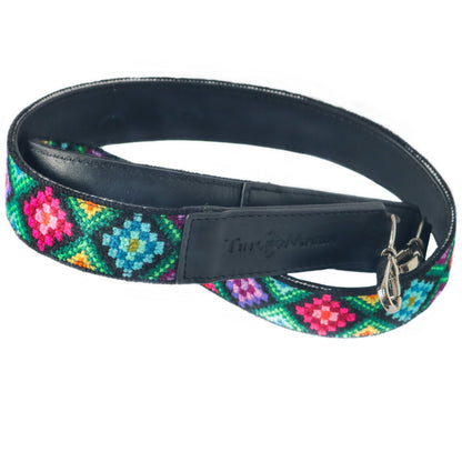 Mai Woven Bag Strap - Multi with Leather Tin Marin Brand