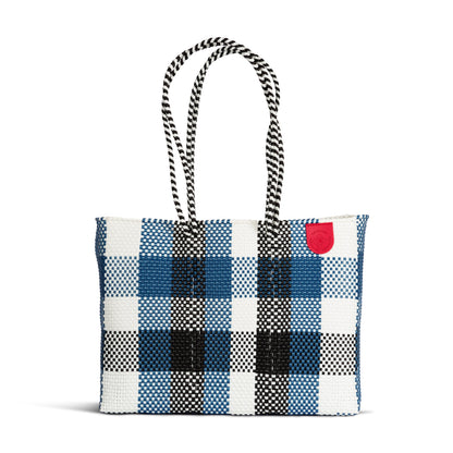 Mykonos Woven Super Tote Tin Marin Brand