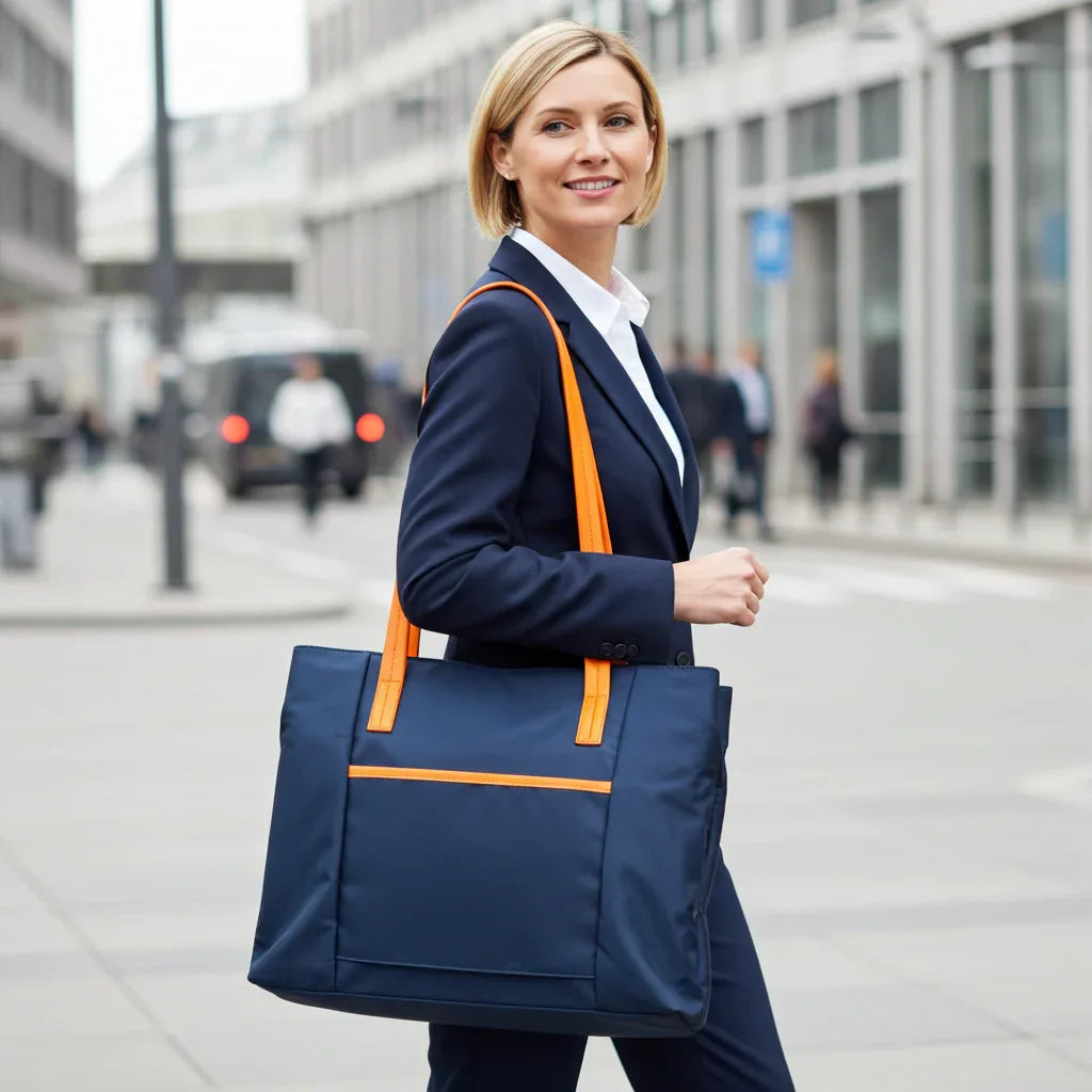 Professional Women’s Nylon Laptop Tote – The Best Tote Bag for Work & Travel MiamiLeathers.com