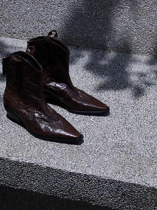 Patent Pointed-Toe Dress Shoes. - Wolvess