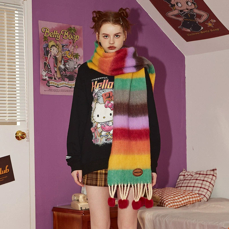 Dopamine Colorful Scarf - Wolvess