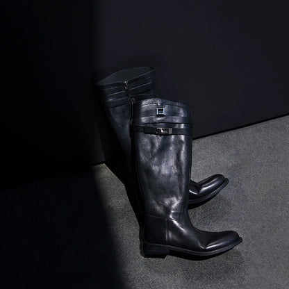 Leather Equestrian Riding Boots - Wolvess