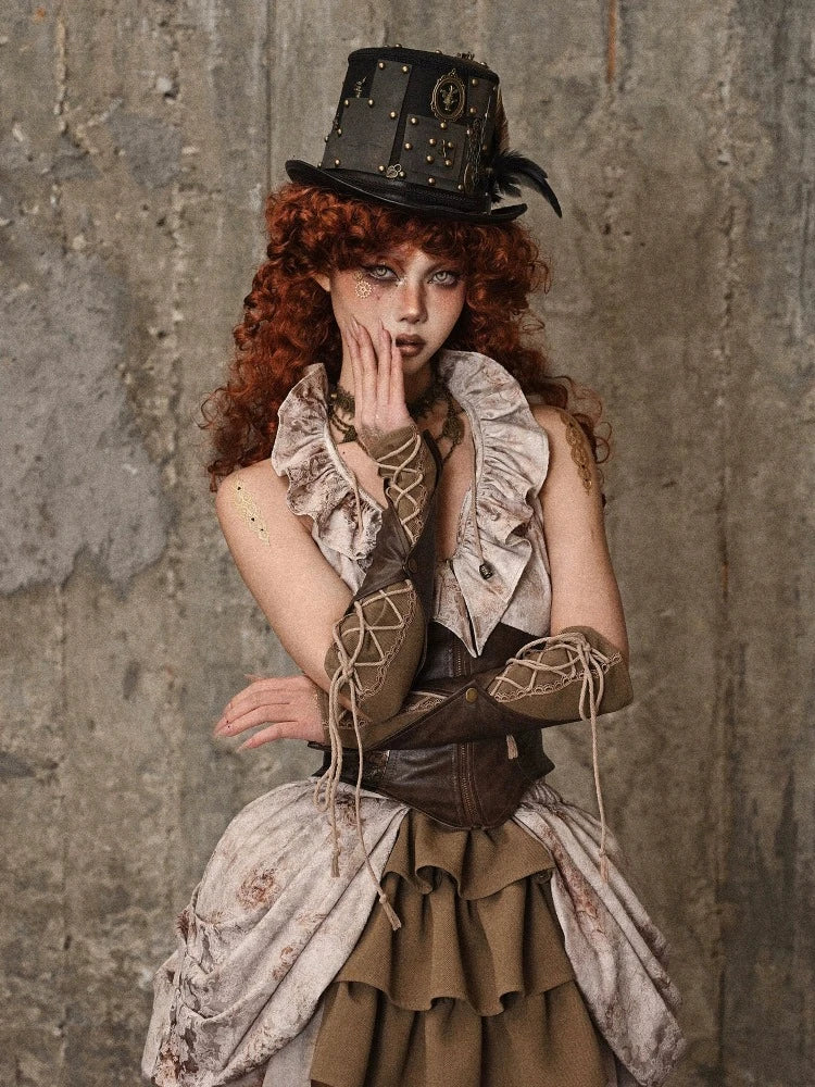 Vintage Lace Up sleeve - Wolvess