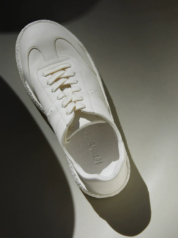 Chunky White Platform Sneakers - Wolvess