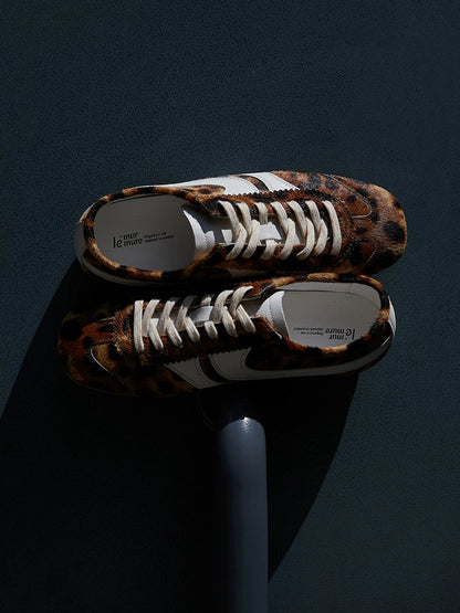 Leopard Print Retro Sneakers - Wolvess