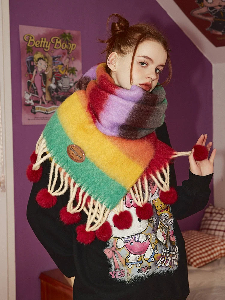 Dopamine Colorful Scarf - Wolvess