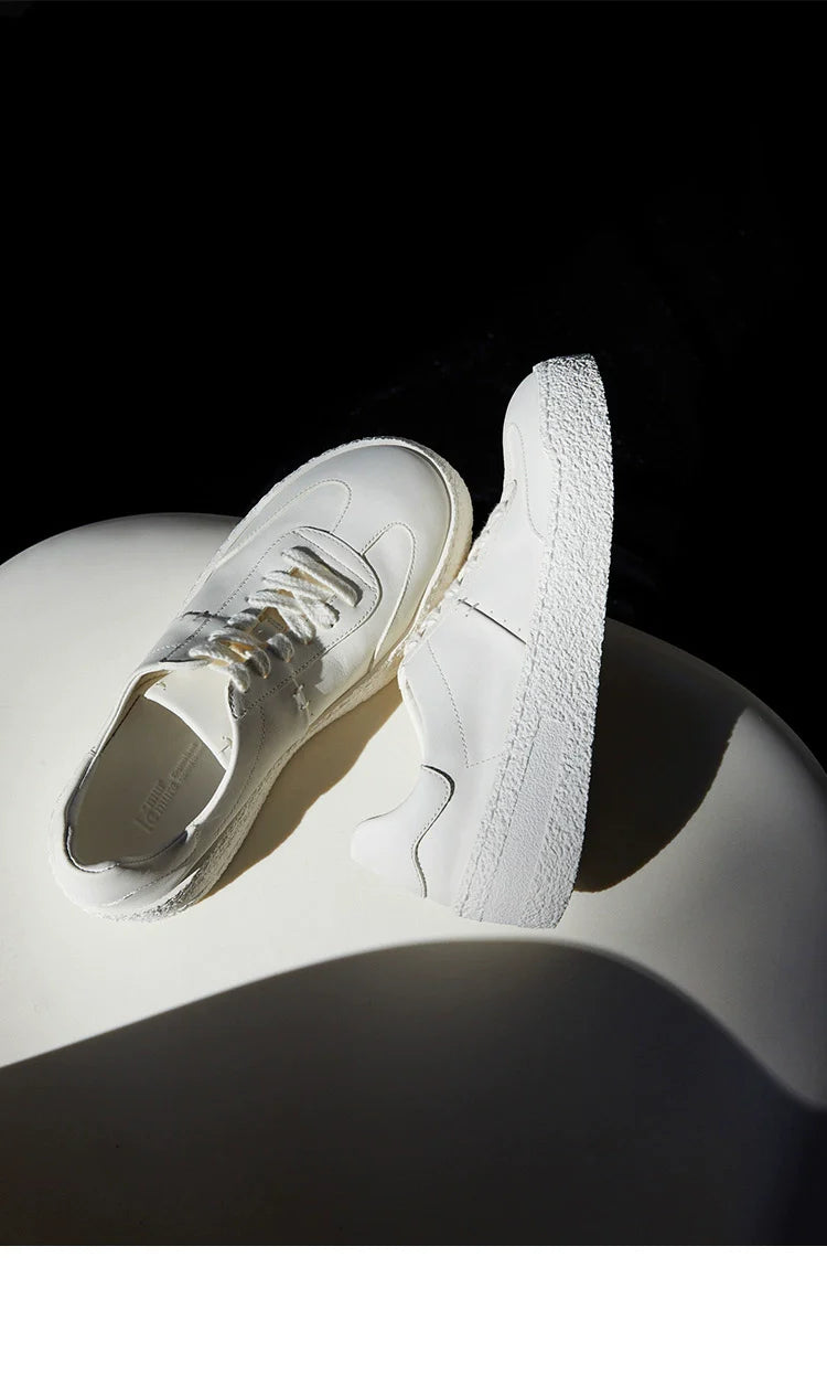 Chunky White Platform Sneakers - Wolvess
