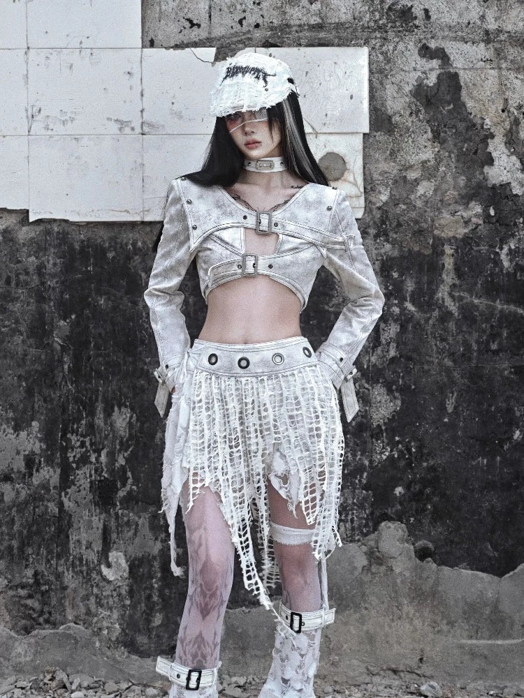 Graffiti Distressed Beret Cap - Wolvess