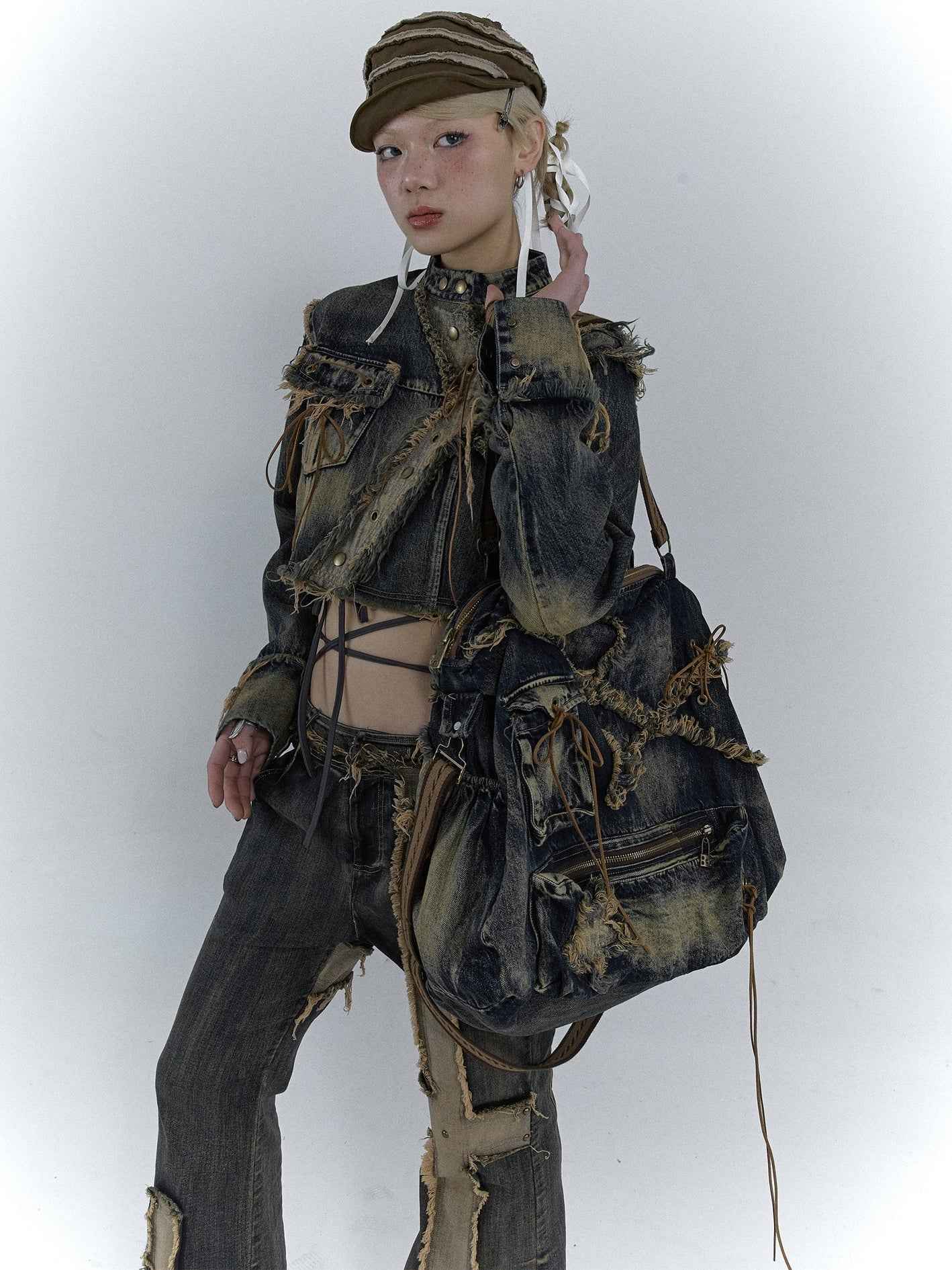 Rugged Denim Utility Tote