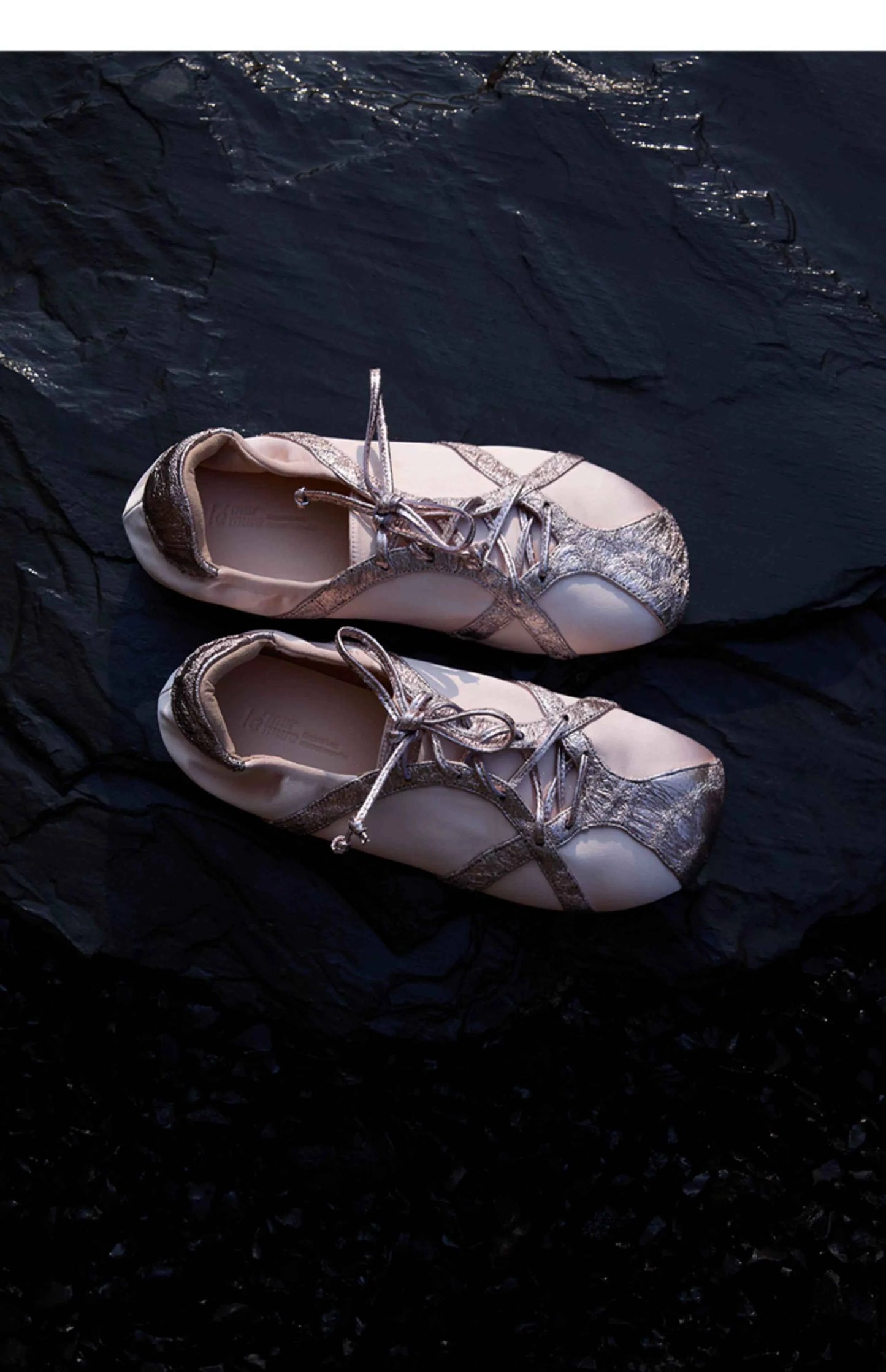 Metallic Lace-Up Sneakers with Shiny Trim