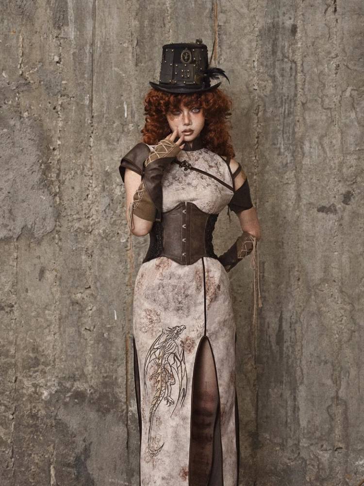 Vintage Lace Up sleeve - Wolvess