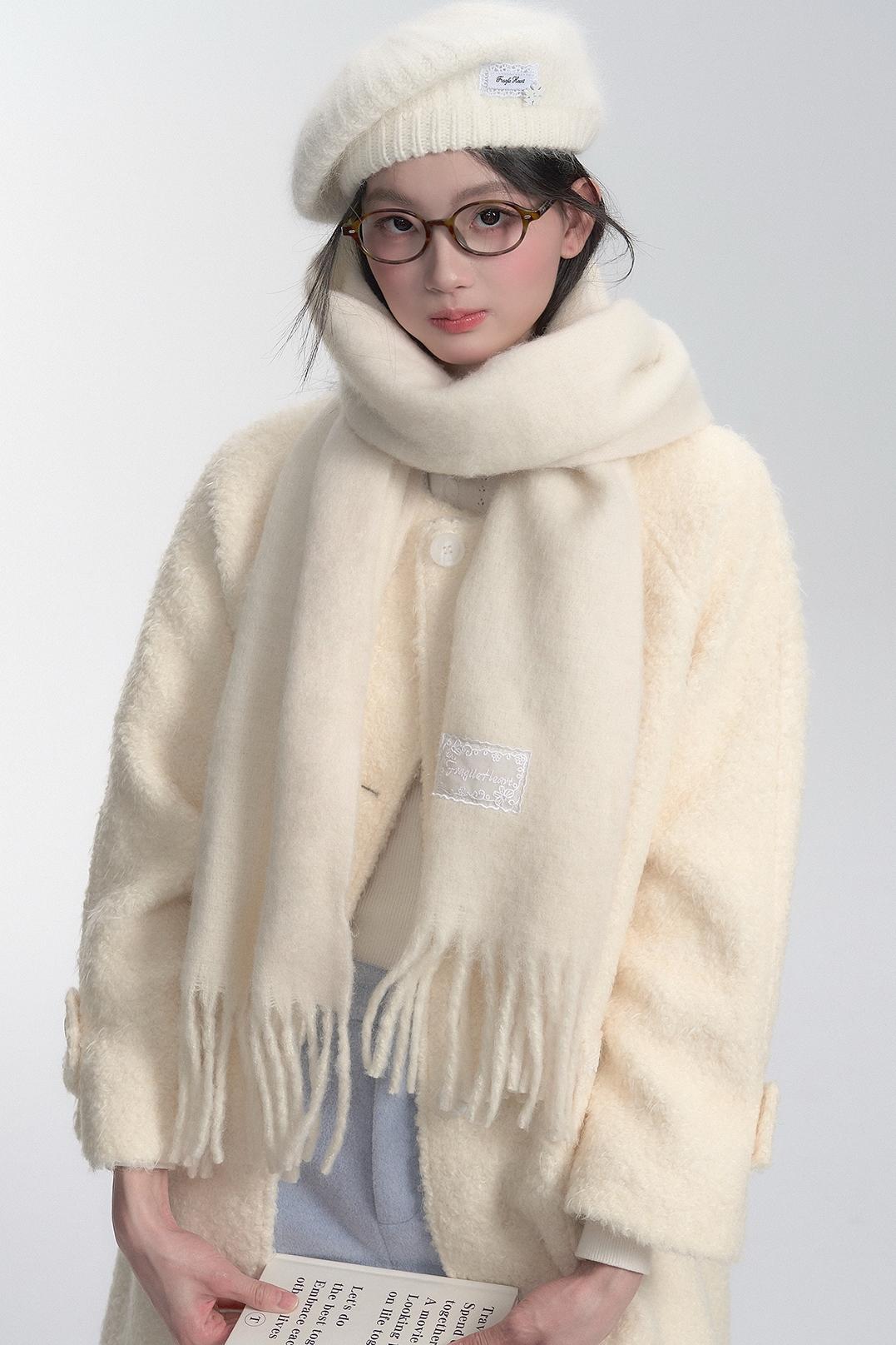 Wool Fringe Scarf - Wolvess