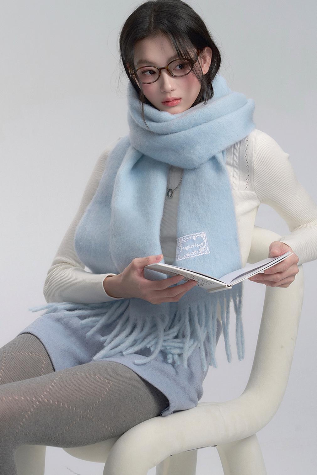 Wool Fringe Scarf - Wolvess