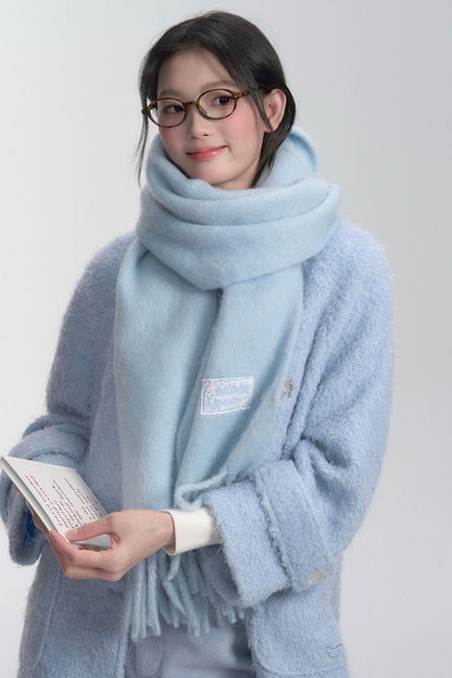 Wool Fringe Scarf - Wolvess