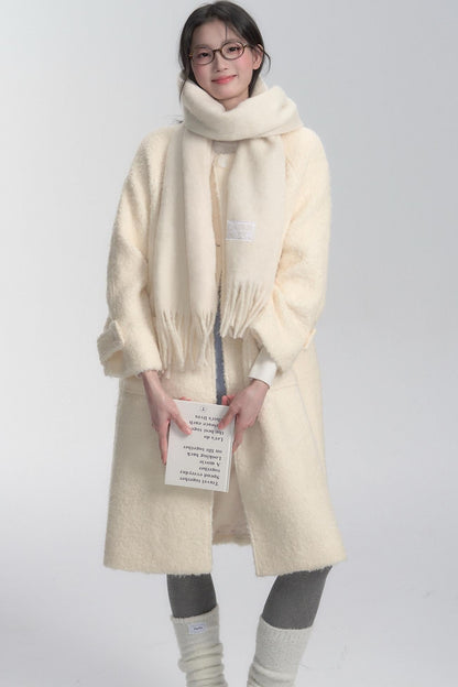 Wool Fringe Scarf - Wolvess