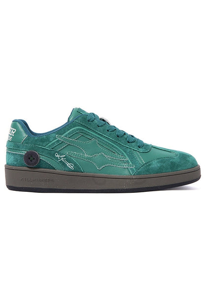 Suede Low-Top Sneakers Green - Wolvess