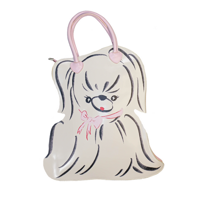 Puppy Shape Heart Handle Mini Bag - Wolvess
