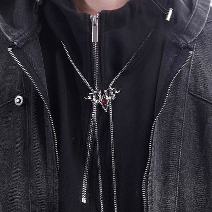 Spiked Gothic Skull Jewelry Set - Wolvess