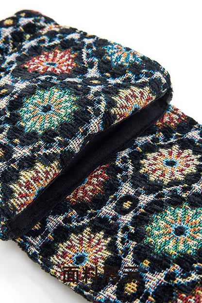 Jacquard Mandala Coin Pouch