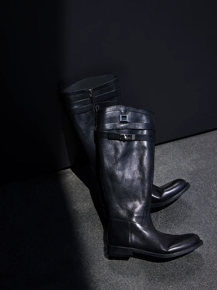 Leather Equestrian Riding Boots - Wolvess
