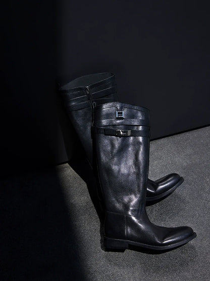 Leather Equestrian Riding Boots - Wolvess