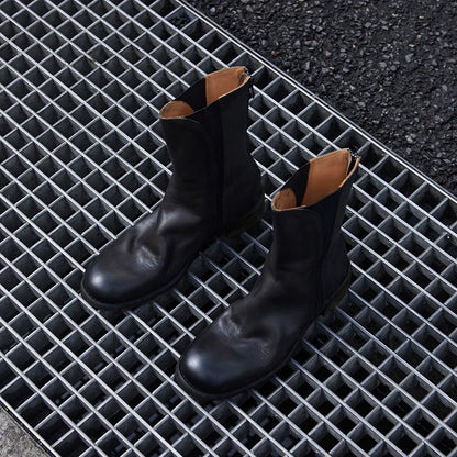 Leather Mid-Calf Boots - Wolvess